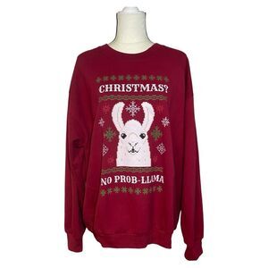 Christmas No Prob Llama Holiday Sweater Size Extra Large